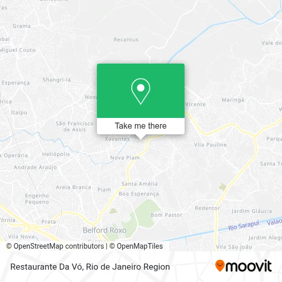 Restaurante Da Vó map