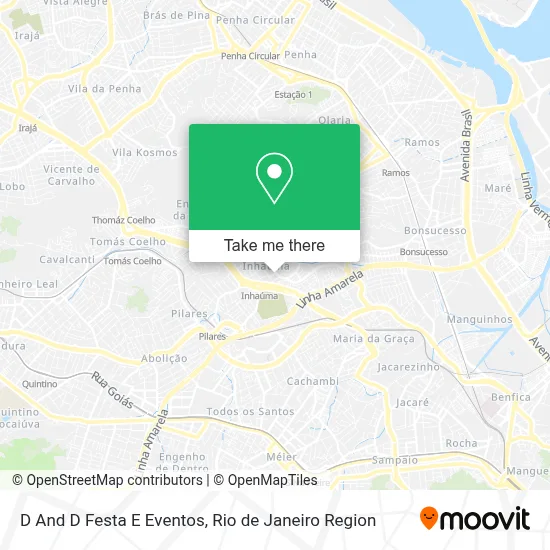 D And D Festa E Eventos map