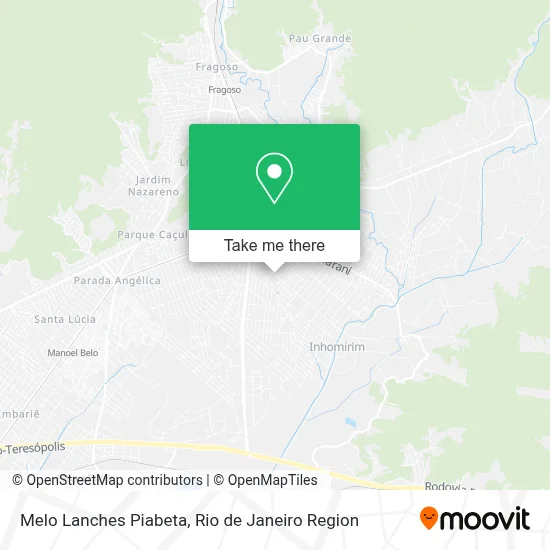 Melo Lanches Piabeta map