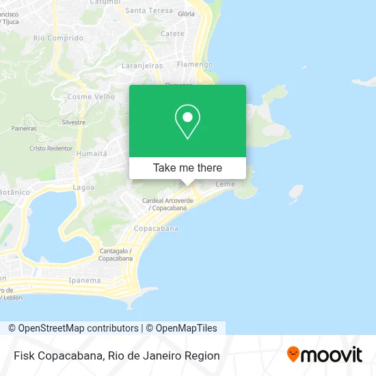 Fisk Copacabana map