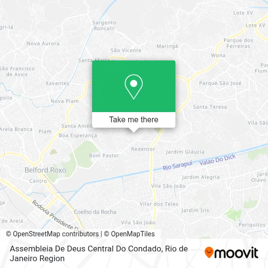 Assembleia De Deus Central Do Condado map