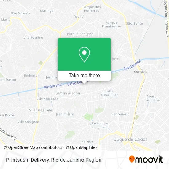 Printsushi Delivery map