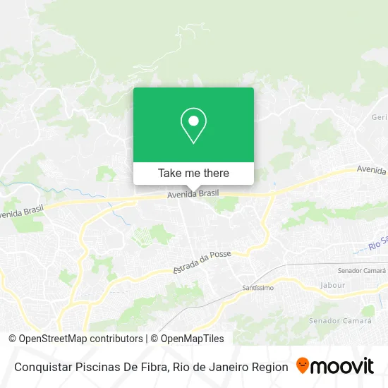 Conquistar Piscinas De Fibra map