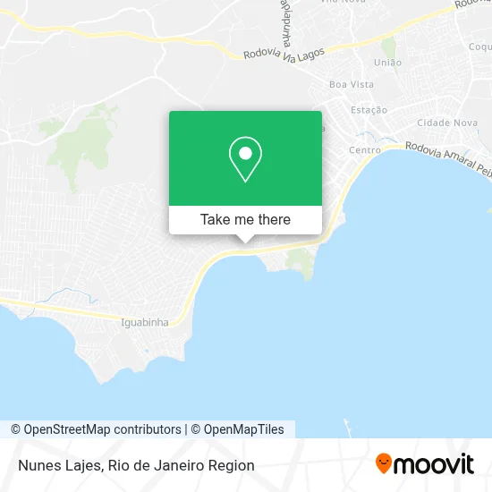 Nunes Lajes map