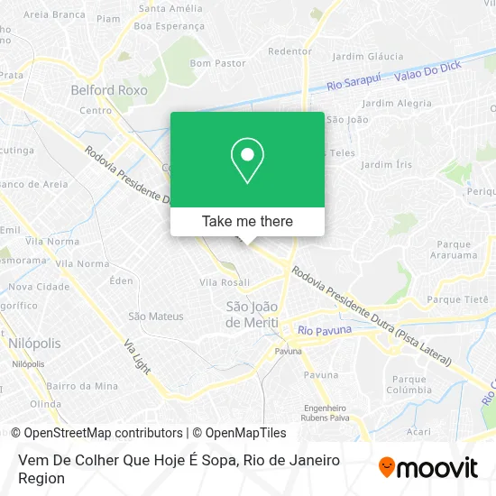Vem De Colher Que Hoje É Sopa map