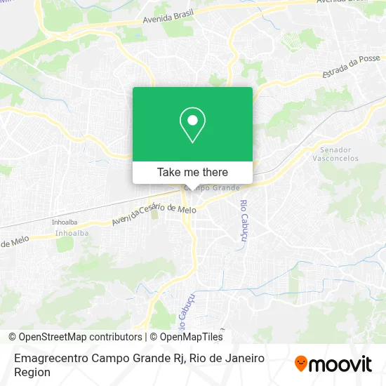 Emagrecentro Campo Grande Rj map