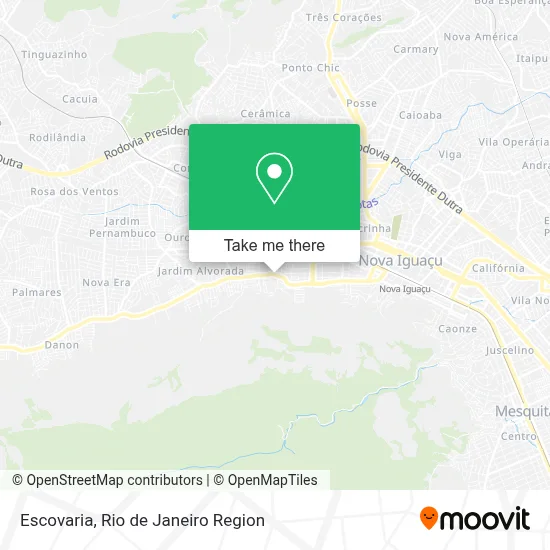 Escovaria map