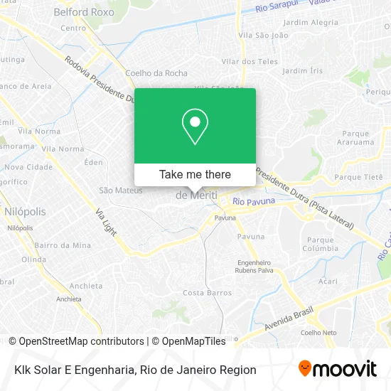 Klk Solar E Engenharia map