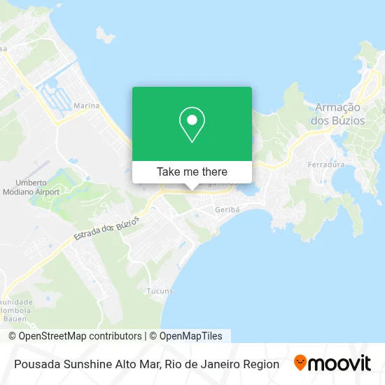 Pousada Sunshine Alto Mar map