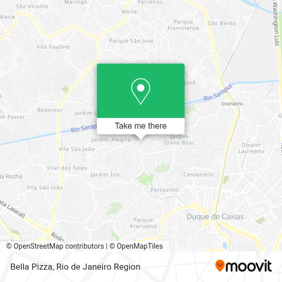 Bella Pizza map