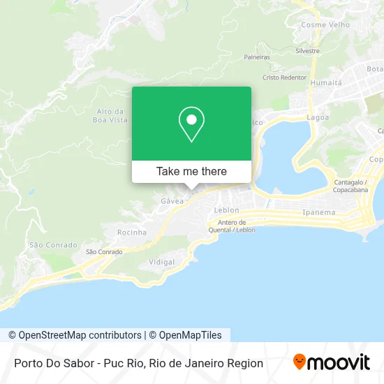 Porto Do Sabor - Puc Rio map