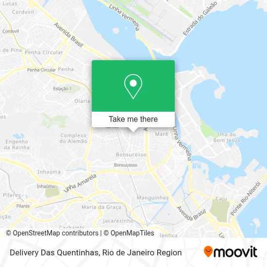 Delivery Das Quentinhas map