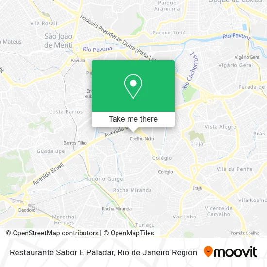 Restaurante Sabor E Paladar map