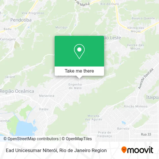 Ead Unicesumar Niterói map