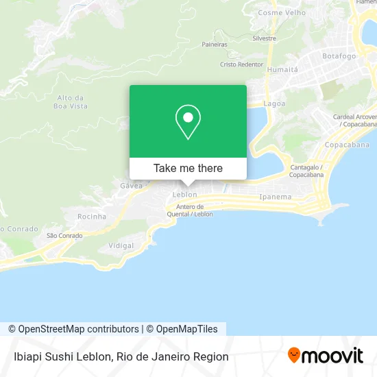 Ibiapi Sushi Leblon map