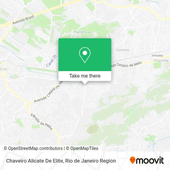 Chaveiro Alicate De Elite map