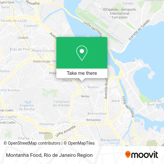 Montanha Food map