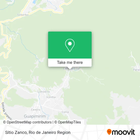 Sítio Zanco map