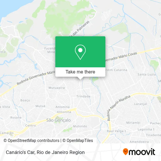 Canário's Car map