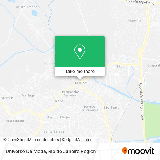 Universo Da Moda map
