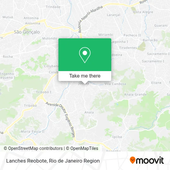 Lanches Reobote map