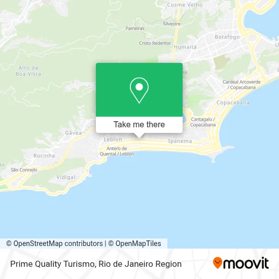 Prime Quality Turismo map