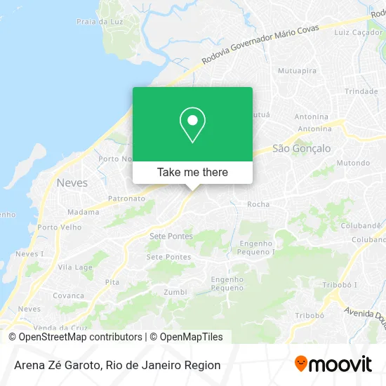 Arena Zé Garoto map