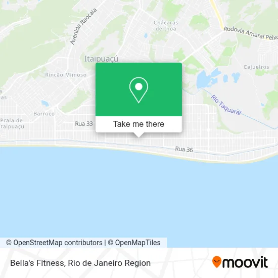 Bella's Fitness map