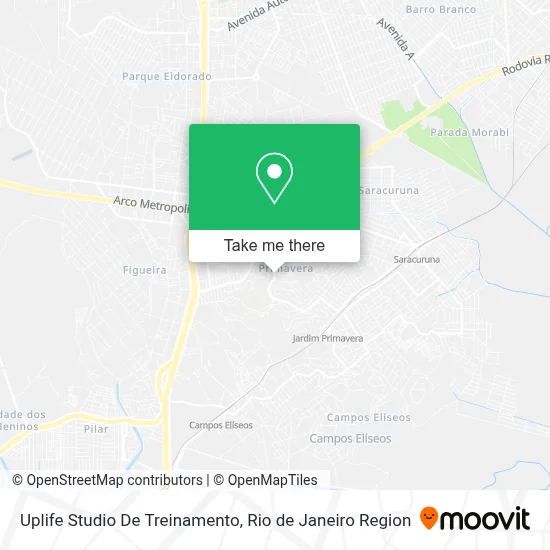 Uplife Studio De Treinamento map