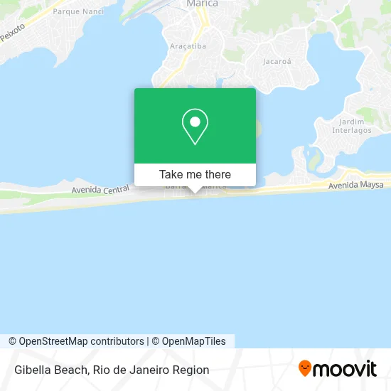Gibella Beach map