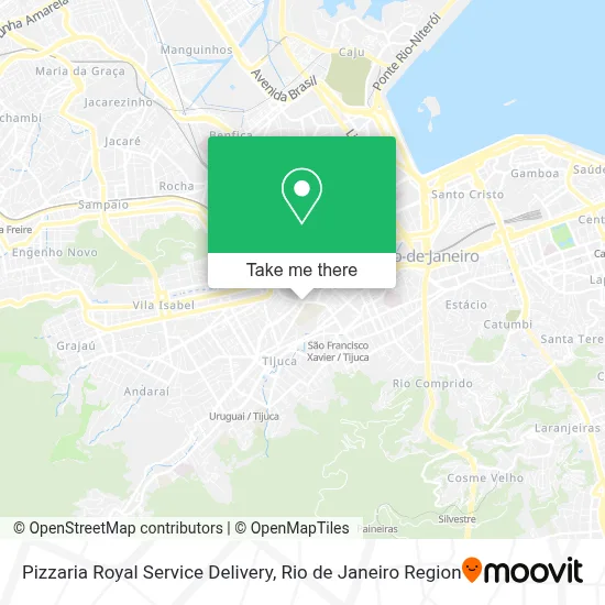 Pizzaria Royal Service Delivery map