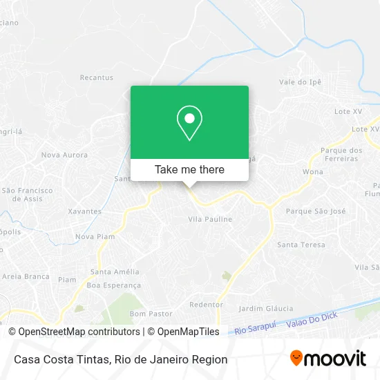 Casa Costa Tintas map