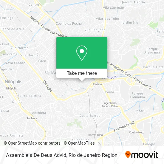 Assembleia De Deus Advid map