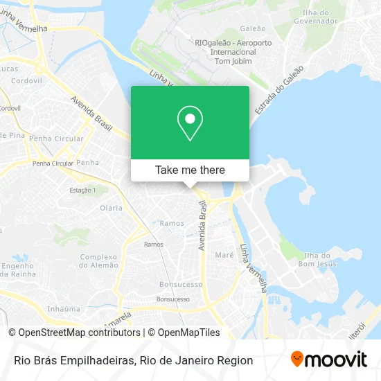 Rio Brás Empilhadeiras map