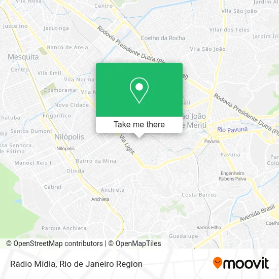 Rádio Mídia map