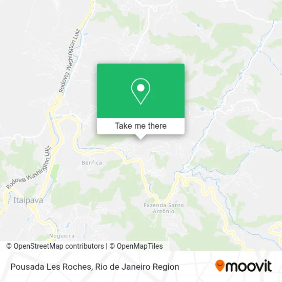 Pousada Les Roches map