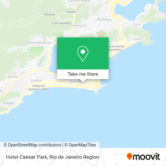 Hotel Caesar Park map