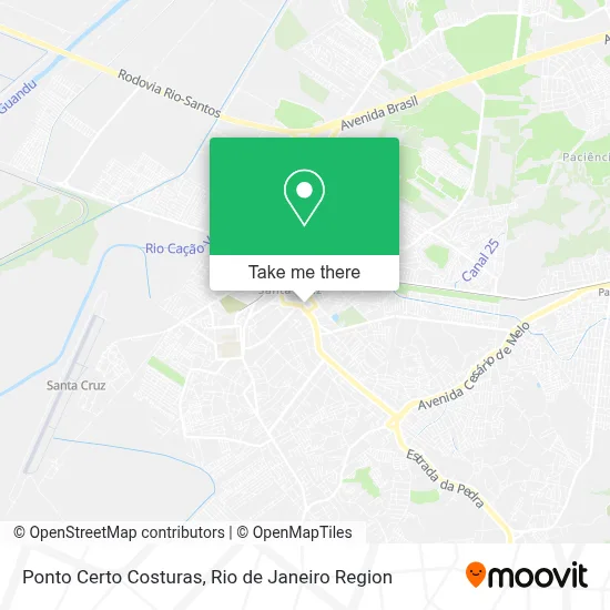 Ponto Certo Costuras map