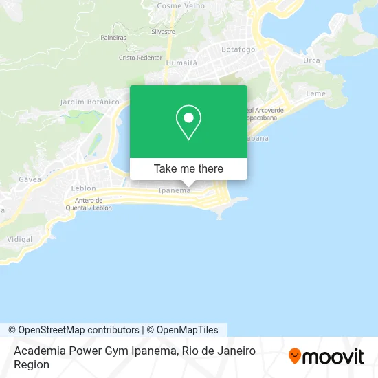 Academia Power Gym Ipanema map