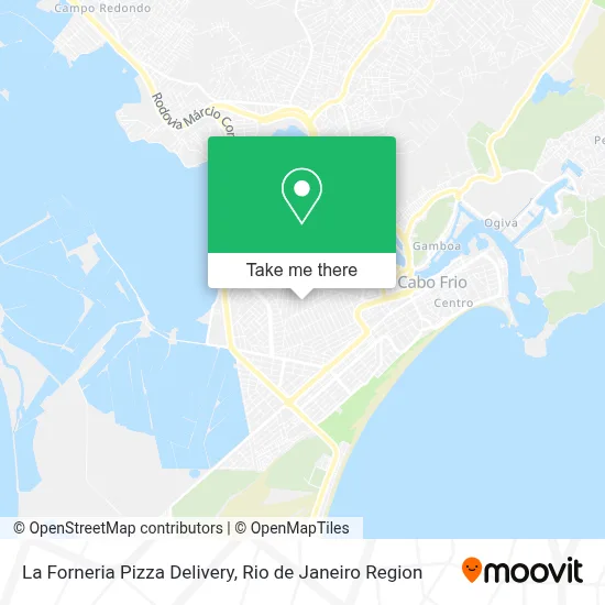La Forneria Pizza Delivery map