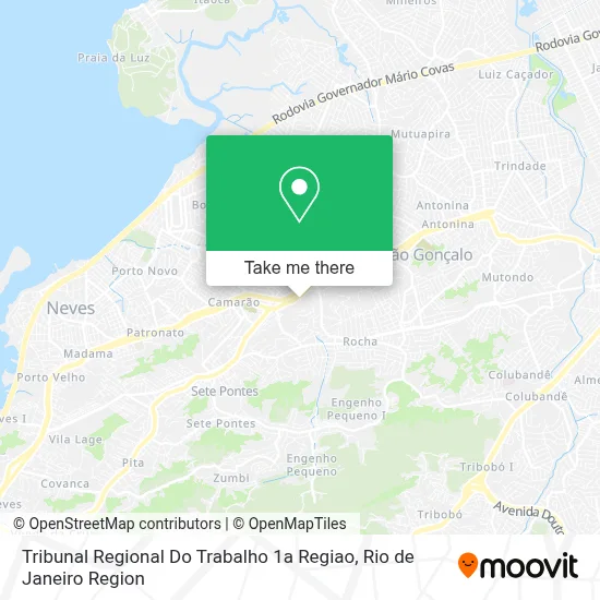Tribunal Regional Do Trabalho 1a Regiao map