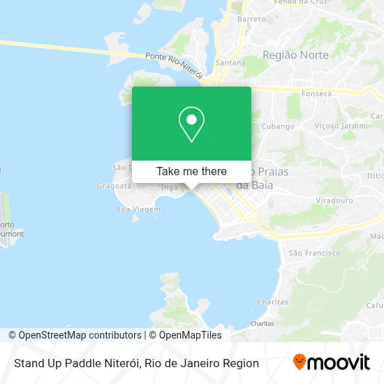 Stand Up Paddle Niterói map