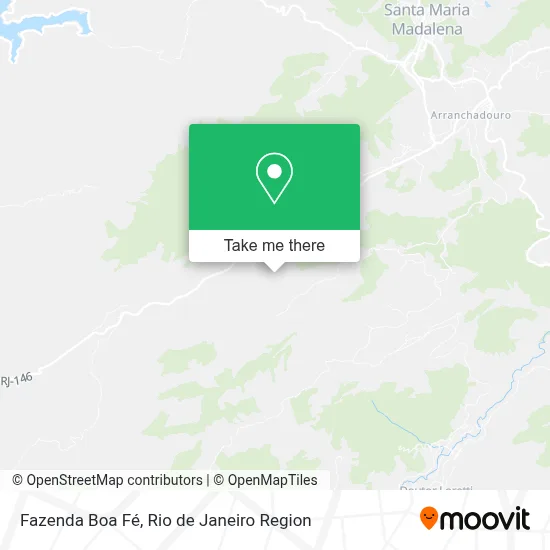 Fazenda Boa Fé map