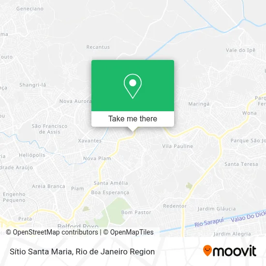 Sítio Santa Maria map