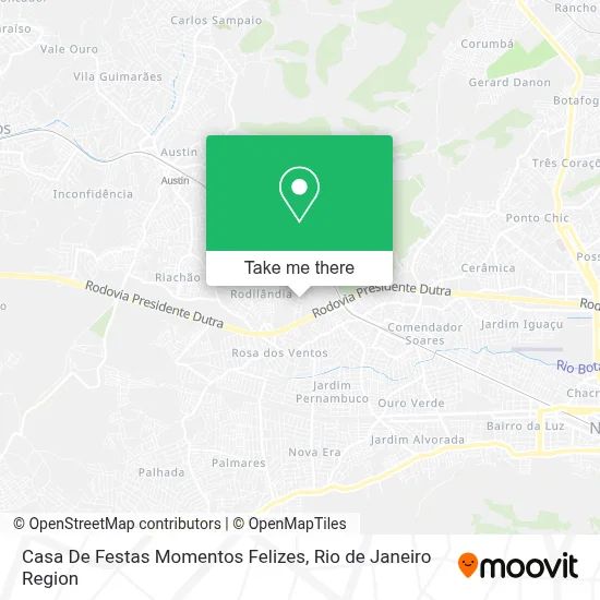 Casa De Festas Momentos Felizes map