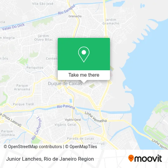 Junior Lanches map