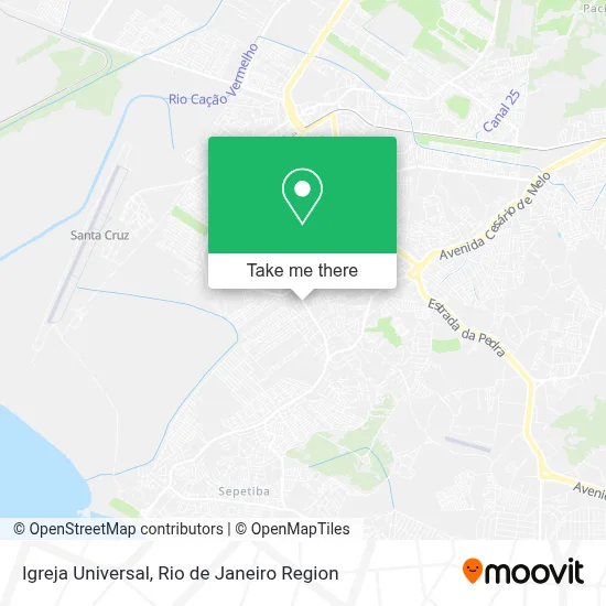 Igreja Universal map