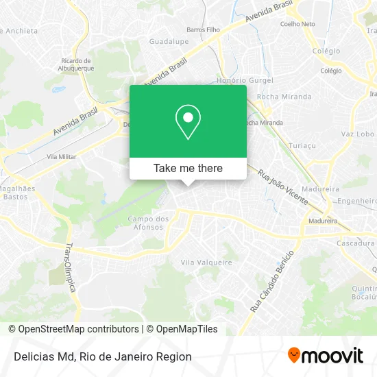 Delicias Md map