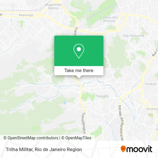 Trilha Militar map