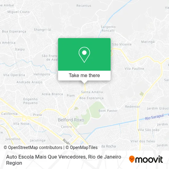 Auto Escola Mais Que Vencedores map